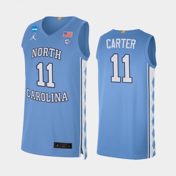 North Carolina Tar Heels College Basketball 2022 March Madness #11 D'Marco Dunn Blue Alumni Limited Jersey
