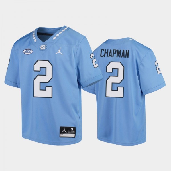 Youth North Carolina Tar Heels College Football #2 Don Chapman Blue Team Replica Jersey