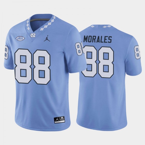 North Carolina Tar Heels College Football #88 Kamari Morales Blue Game Replica Jersey