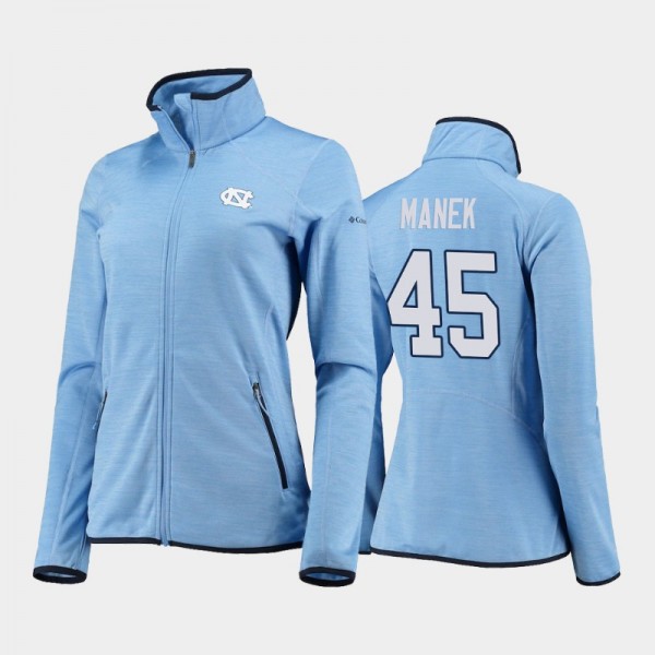 College Basketball Women's #45 North Carolina Tar Heels Brady Manek Sapphire Trail Blue Jacket Full-Zip