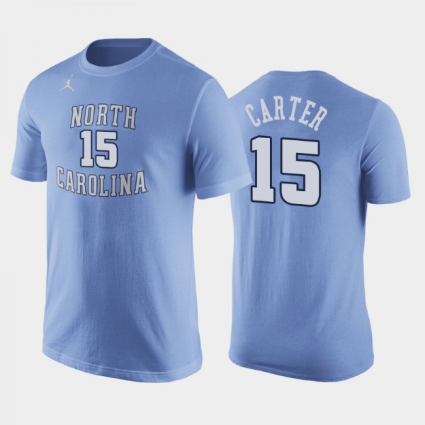 North Carolina Tar Heels College Basketball Vince Carter #15 Replica Future Star Blue T-Shirt
