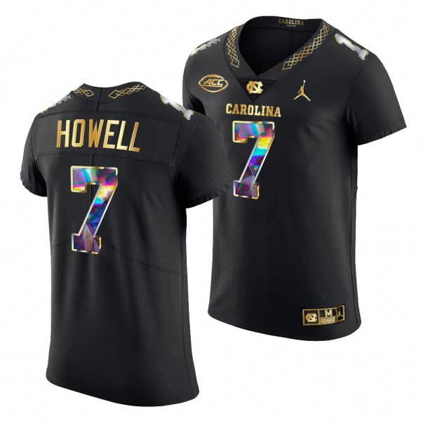Sam Howell #7 North Carolina Tar Heels Black Diamond Edition Jersey