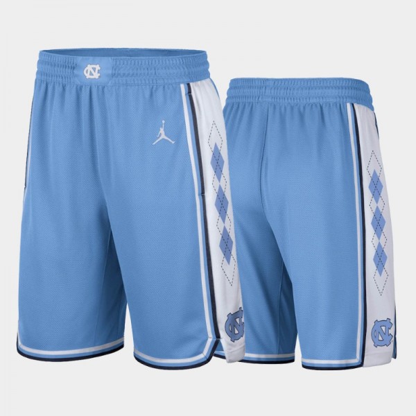 Men's North Carolina Tar Heels College Basketball Replica Blue Shorts