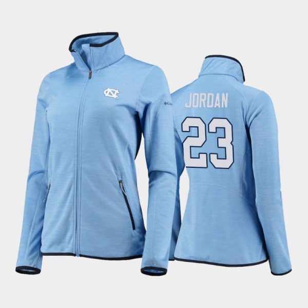 College Basketball Women's #23 North Carolina Tar Heels Michael Jordan Sapphire Trail Blue Jacket Full-Zip