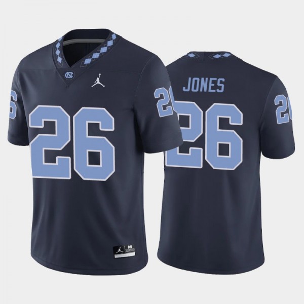 North Carolina Tar Heels College Football #26 D.J. Jones Navy Game Jersey