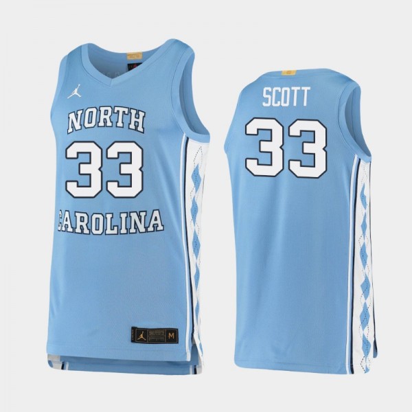 North Carolina Tar Heels Men's Basketball Charlie Scott #33 Carolina Blue Alumni Limited Jersey