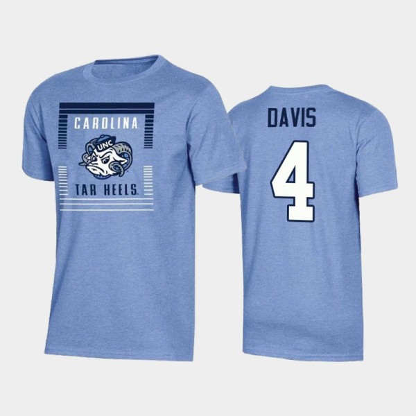 Youth North Carolina Tar Heels College Basketball RJ Davis #4 Blue Core T-Shirt