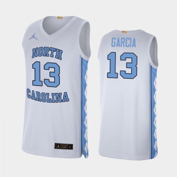 North Carolina Tar Heels Men's Basketball Dawson Garcia #13 White Alumni Limited Jersey