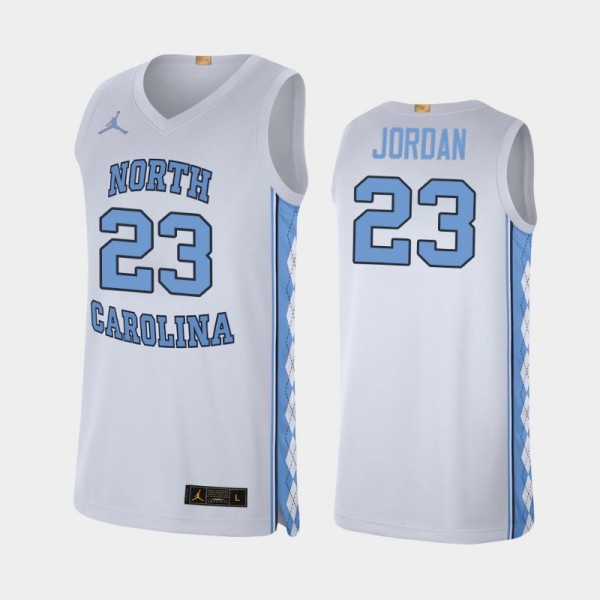 North Carolina Tar Heels Men's Basketball Michael Jordan #23 White Alumni Limited Jersey