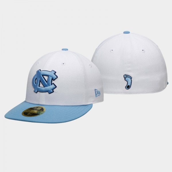 North Carolina Tar Heels Basic Low Profile White 59FIFTY Fitted Hat