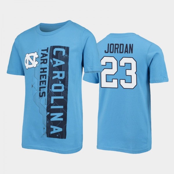 Youth North Carolina Tar Heels Michael Jordan #23 Challenger Blue T-Shirt